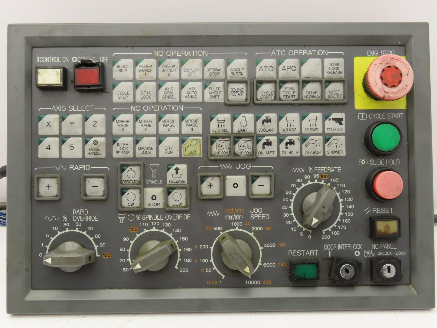 Okuma E0105-566-103-3 MPN7000 M-S HMI Operator Control Panel Assembly