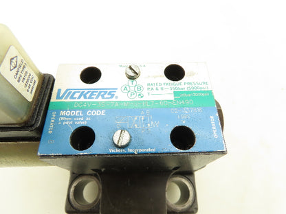 Vickers CVCS-32-W11-S2-10-S20-A00-B99-Y10 Cartridge Valve Control Cover 24V