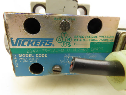 Vickers CVCS-25-C1-S2-W-250-11-S24-AP10-P10 Cartridge Valve Control Cover 24V