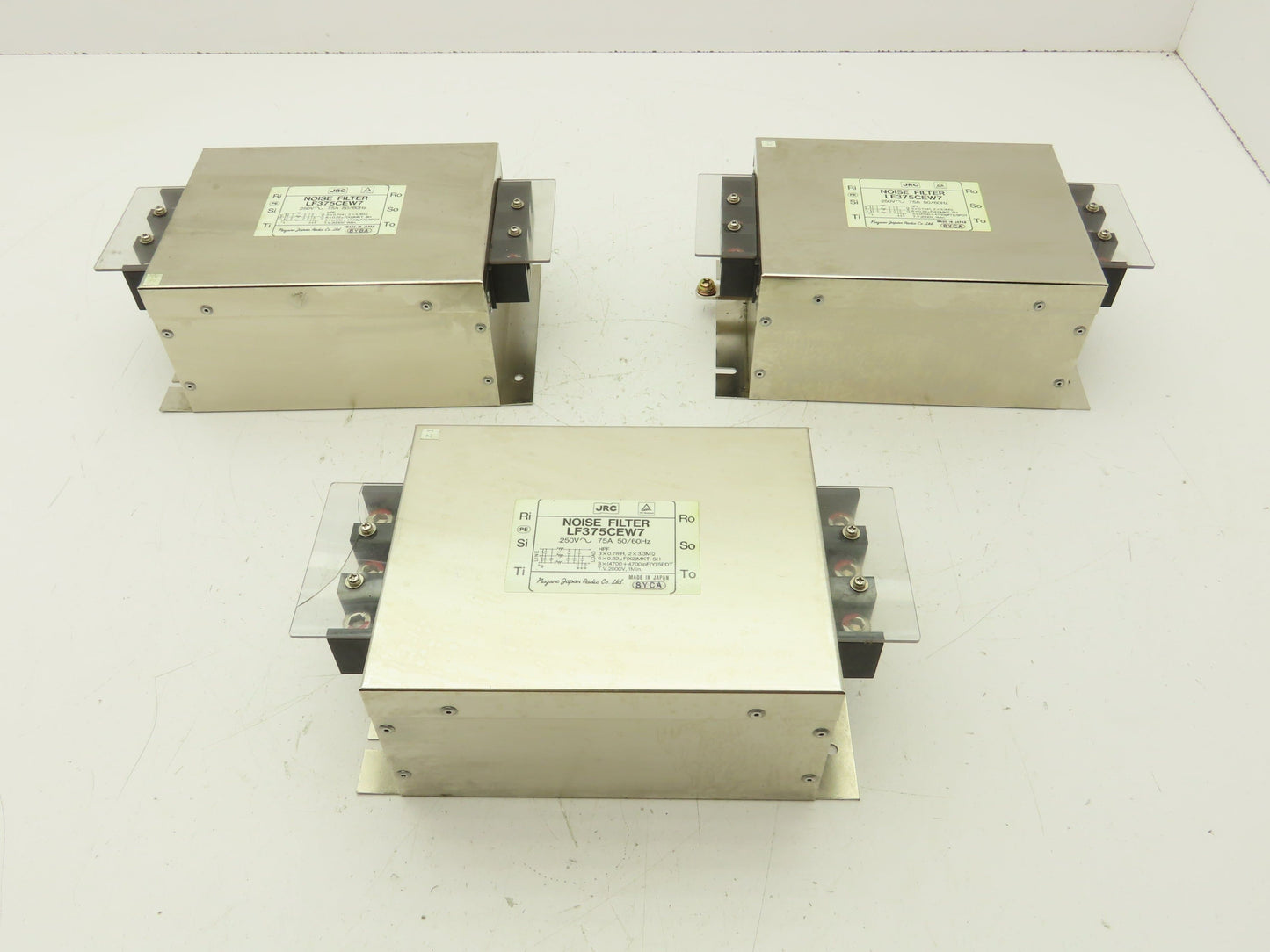 JRC LF375CEW7 Noise Filter 250V 75A Lot of 3
