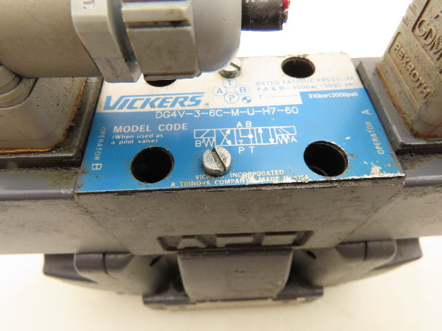 Vickers DG5S-5-2C-T-M-U-H7-21 Directional Control Solenoid Valve 24V DG4V-3-6C