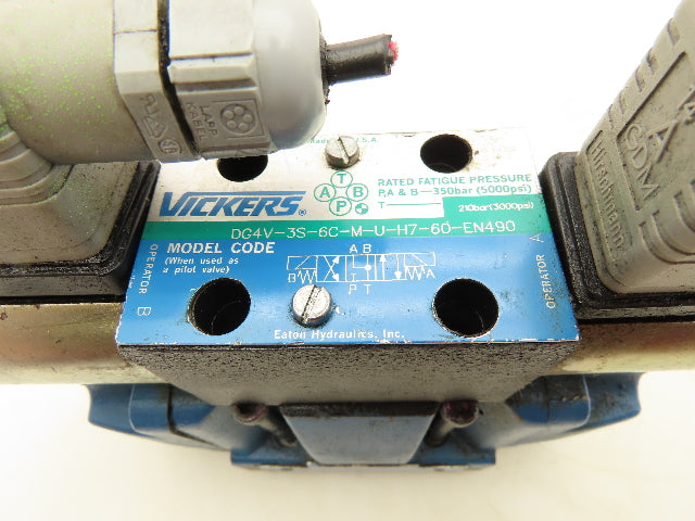 Vickers DG5S-5-2C-T-M-U-H7-21 Directional Control Solenoid Valve 24V DG4V-3S-6C