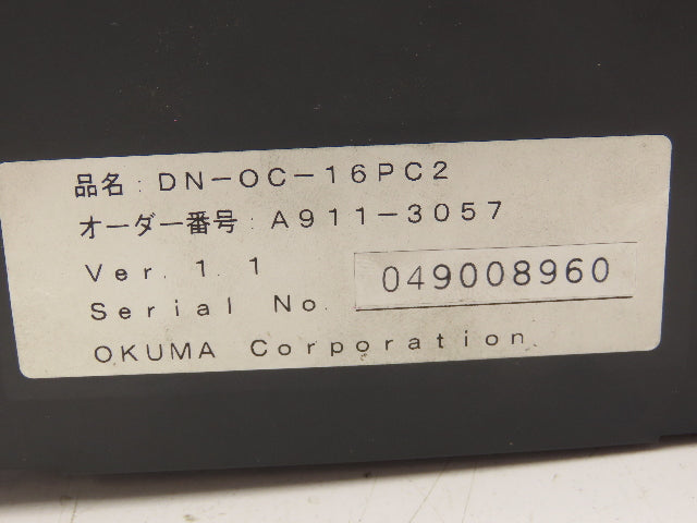Okuma DN-OC-16PC2 PLC Output Card Module 2A