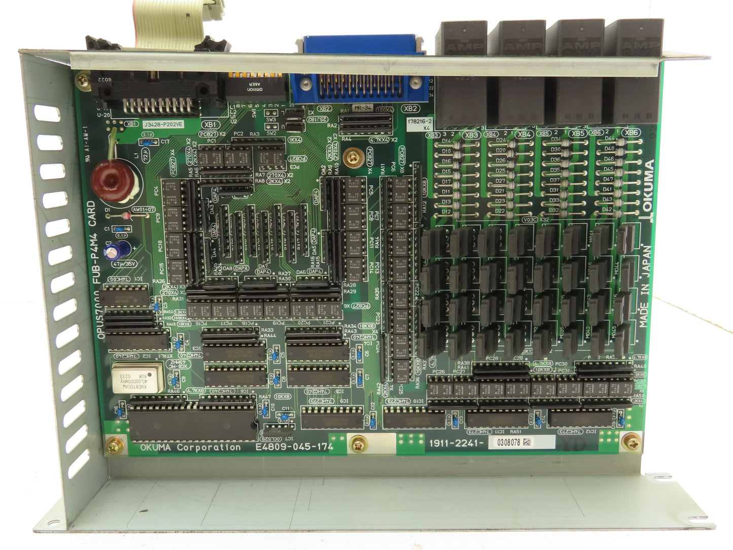 Okuma FUB-P4M4 Opus7000 PLC Slot Card Controller Version 2.0 Lot of 2