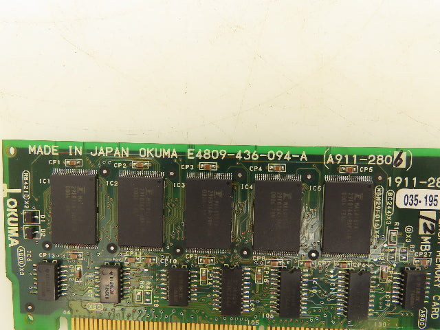 Okuma 1911-2806 Opus 7000 Flash Memory Card 12MB Circuit Board