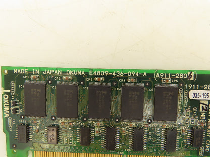 Okuma 1911-2806 Opus 7000 Flash Memory Card 12MB Circuit Board