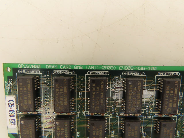 Okuma 1911-2803 Opus7000 DRAM Card 8MB Circuit Board