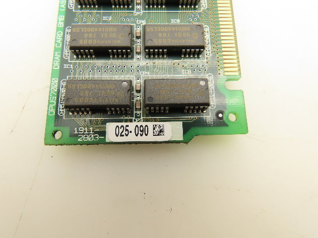 Okuma 1911-2803 Opus7000 DRAM Card 8MB Circuit Board