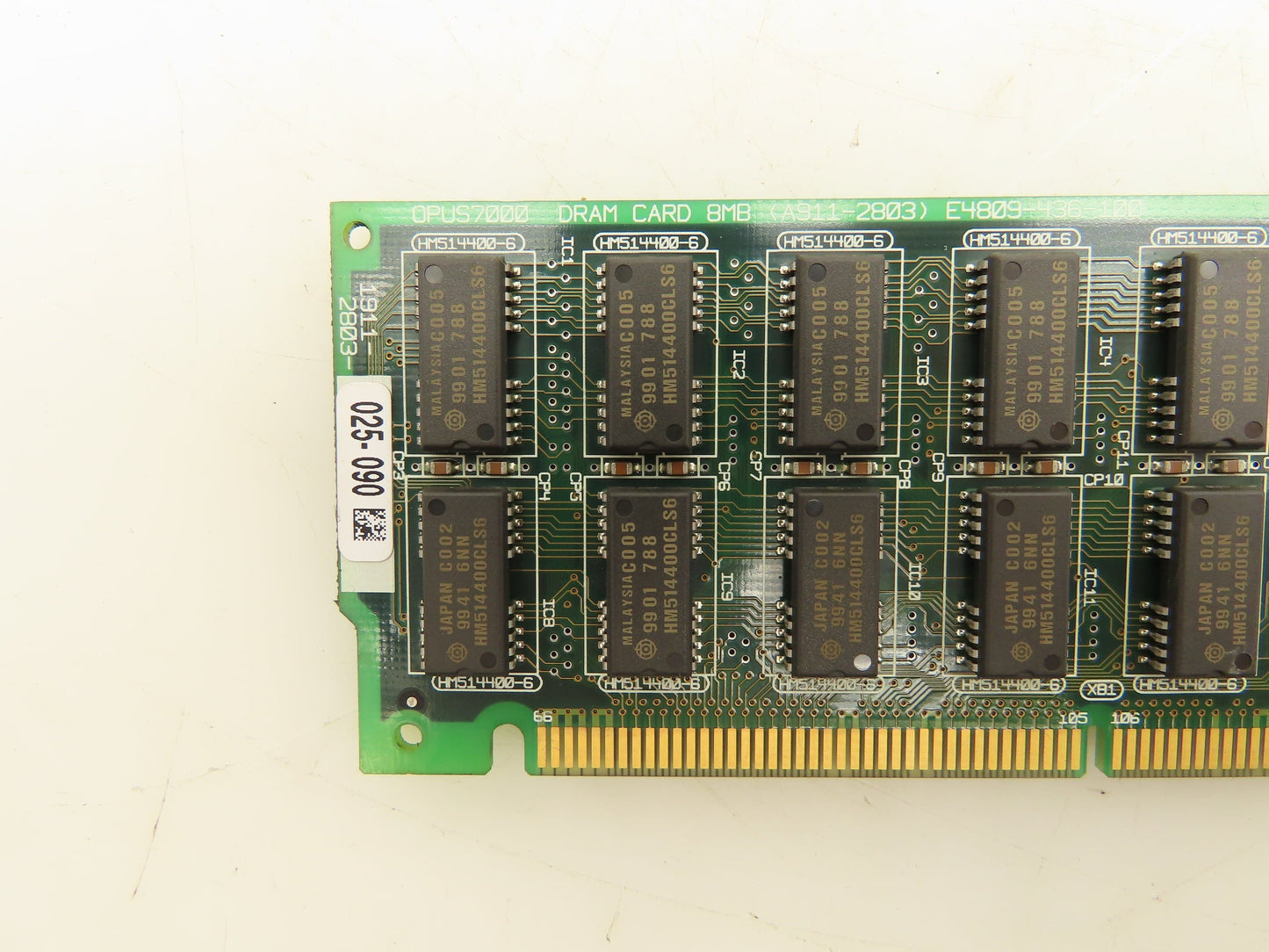 Okuma 1911-2803 Opus7000 DRAM Card 8MB Circuit Board