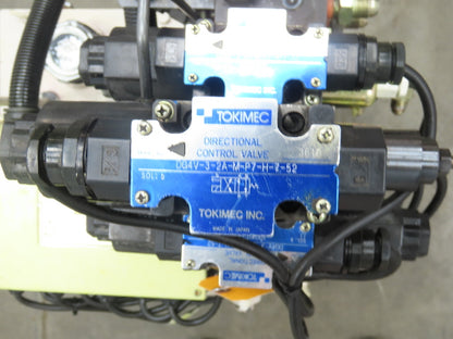 Okuma Hydraulic Power Unit 5 Gallon 8 GPM 1000 PSI Nachi UNI Pump 3Hp 220V 3PH