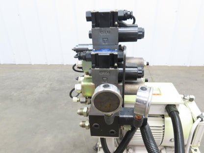 Okuma Hydraulic Power Unit 5 Gallon 8 GPM 1000 PSI Nachi UNI Pump 3Hp 220V 3PH