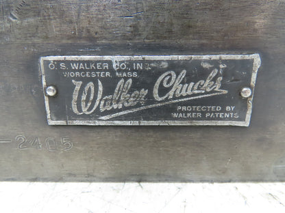 Walker 5"x10" Rectangular Permanent Magnetic Block Chuck 3-1/8" Height