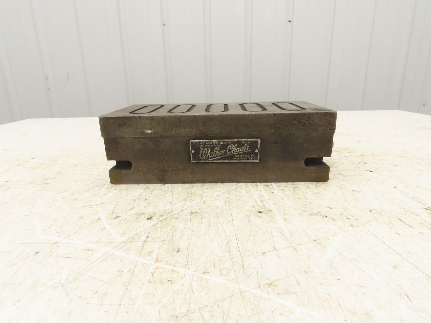 Walker 5"x10" Rectangular Permanent Magnetic Block Chuck 3-1/8" Height