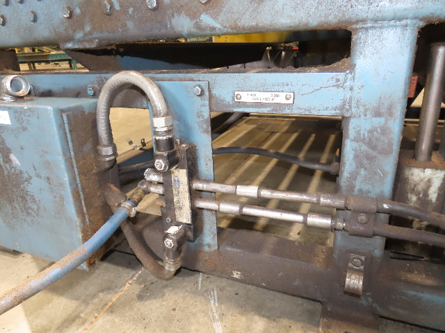57"x 7' 6" Chain Drive Pallet Conveyor 2.5" Roller 50"BF w/Pneumatic Load Lifter