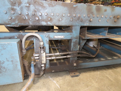 57"x 7' 6" Chain Drive Pallet Conveyor 2.5" Roller 50"BF w/Pneumatic Load Lifter