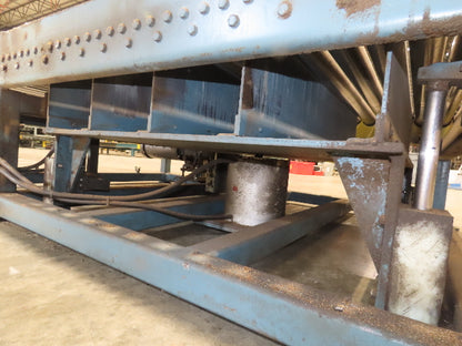 57"x 7' 6" Chain Drive Pallet Conveyor 2.5" Roller 50"BF w/Pneumatic Load Lifter