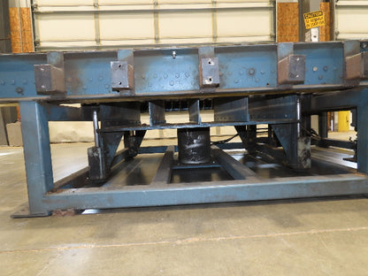 57"x 7' 6" Chain Drive Pallet Conveyor 2.5" Roller 50"BF w/Pneumatic Load Lifter
