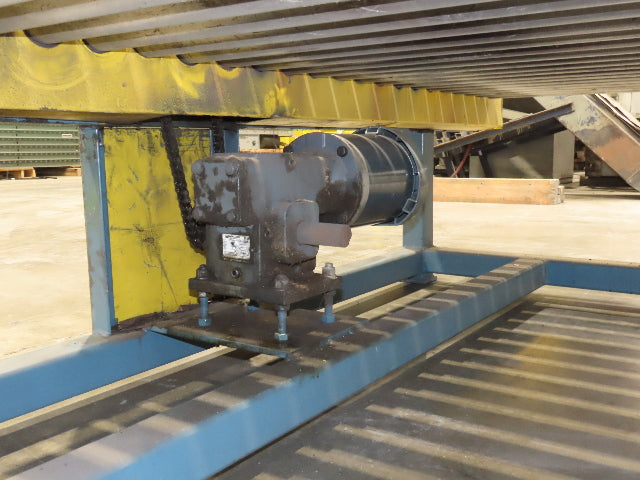 61.5"x 7' Powered Pallet Conveyor 2.5" Roller 54"BF 1Hp Chain Drive 40 FPM