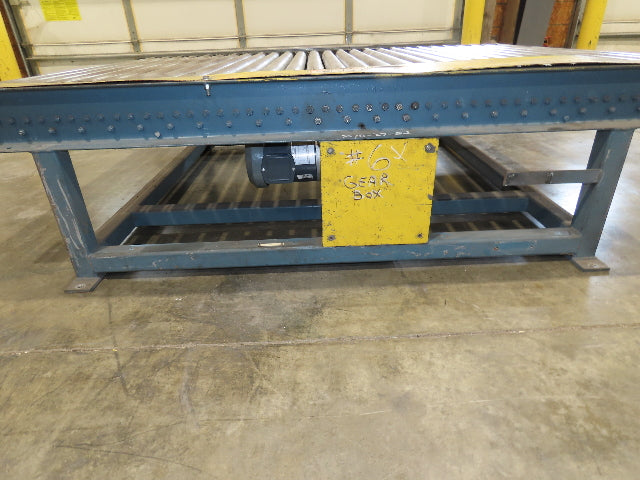 61.5"x 7' Powered Pallet Conveyor 2.5" Roller 54"BF 1Hp Chain Drive 40 FPM