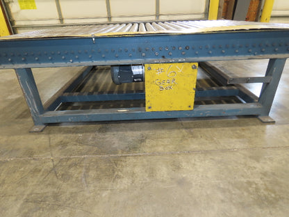61.5"x 7' Powered Pallet Conveyor 2.5" Roller 54"BF 1Hp Chain Drive 40 FPM