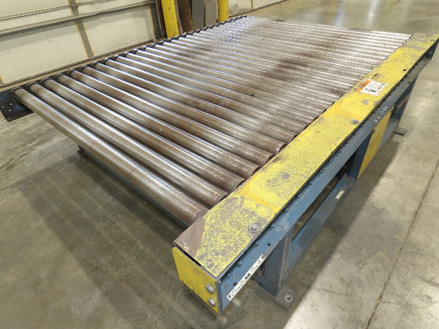 61.5"x 7' Powered Pallet Conveyor 2.5" Roller 54"BF 1Hp Chain Drive 40 FPM