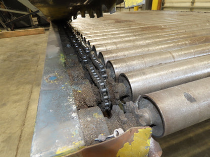 61.5"x 7' Powered Pallet Conveyor 2.5" Roller 54"BF 1Hp Chain Drive 40 FPM