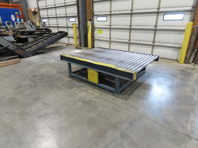 61.5"x 7' Powered Pallet Conveyor 2.5" Roller 54"BF 1Hp Chain Drive 40 FPM