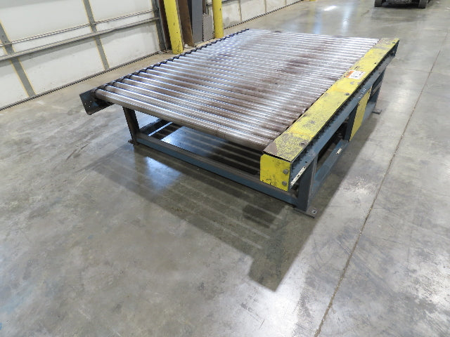 61.5"x 7' Powered Pallet Conveyor 2.5" Roller 54"BF 1Hp Chain Drive 40 FPM