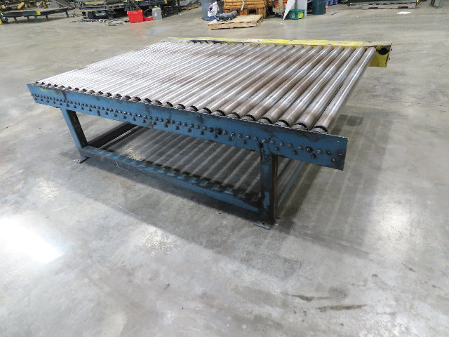 61.5"x 7' Powered Pallet Conveyor 2.5" Roller 54"BF 1Hp Chain Drive 40 FPM