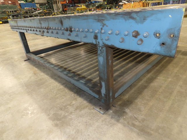 61.5"x 7' Powered Pallet Conveyor 2.5" Roller 54"BF 1Hp Chain Drive 40 FPM