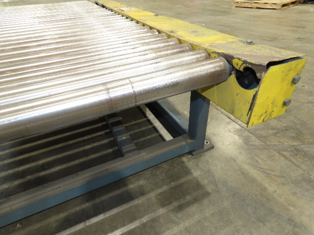 61.5"x 7' Powered Pallet Conveyor 2.5" Roller 54"BF 1Hp Chain Drive 40 FPM