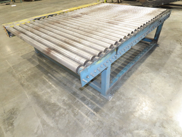 61.5"x 7' Powered Pallet Conveyor 2.5" Roller 54"BF 1Hp Chain Drive 40 FPM