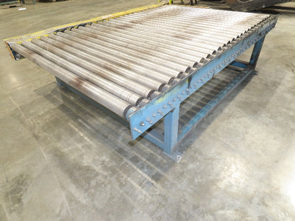 61.5"x 7' Powered Pallet Conveyor 2.5" Roller 54"BF 1Hp Chain Drive 40 FPM