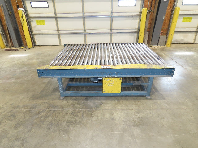 61.5"x 7' Powered Pallet Conveyor 2.5" Roller 54"BF 1Hp Chain Drive 40 FPM