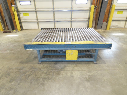 61.5"x 7' Powered Pallet Conveyor 2.5" Roller 54"BF 1Hp Chain Drive 40 FPM