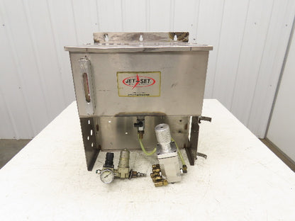 Jet Set Spray System Automatic Machine Lubricator Pump 5 Gal Stainless Tank