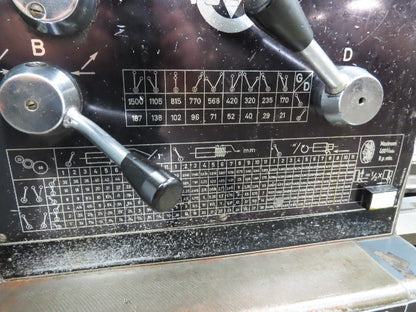 Voest Engine Lathe 20x78" 20" Swing 12" Self Centering 3 Chuck Steady Rest