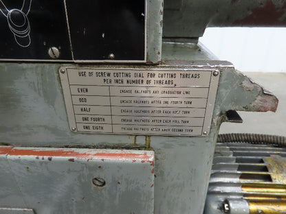 Voest Engine Lathe 20x78" 20" Swing 12" Self Centering 3 Chuck Steady Rest