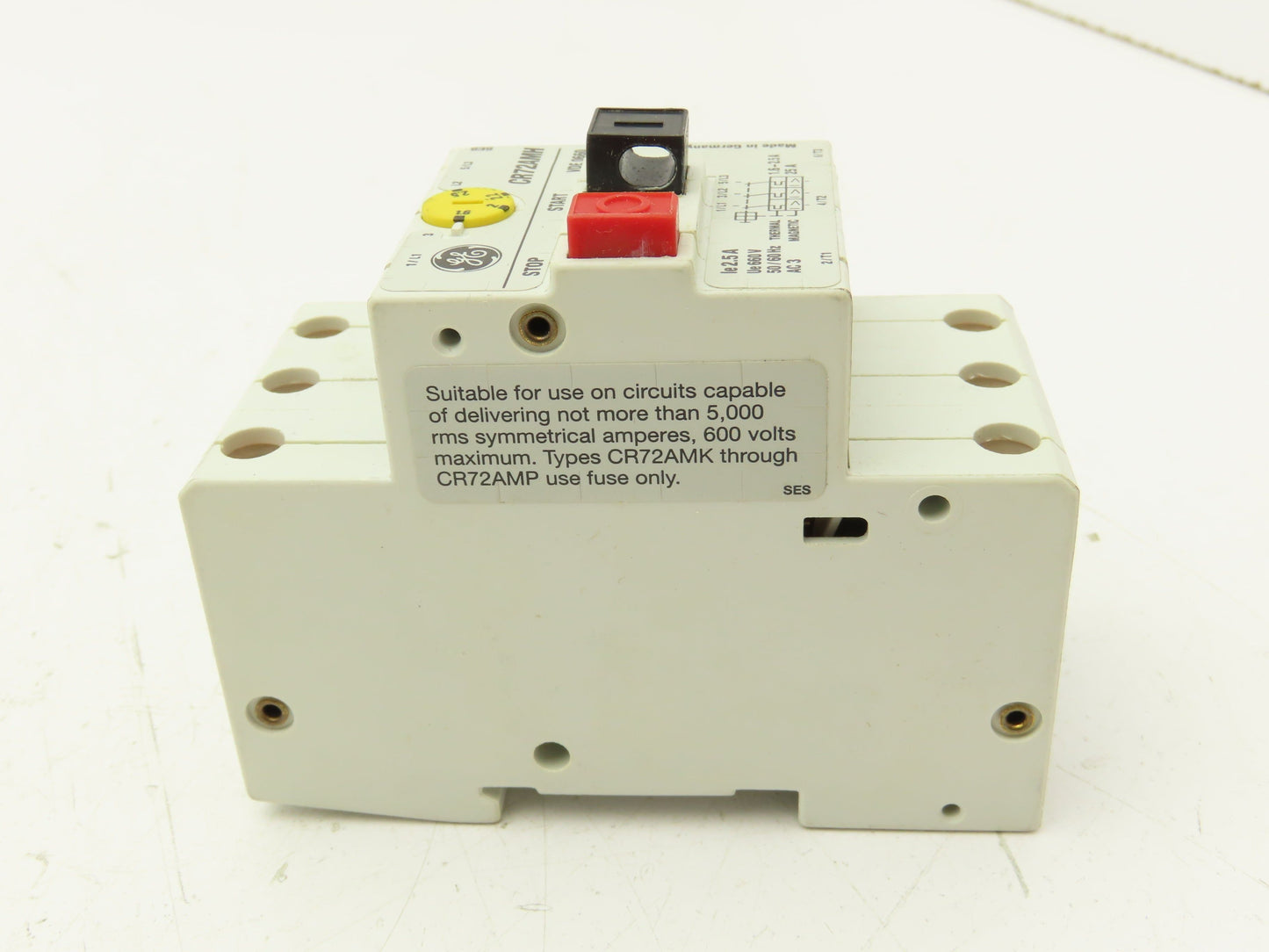 General Electric CR72AMH Starter Motor Protector 600V 2.5A 3 Pole