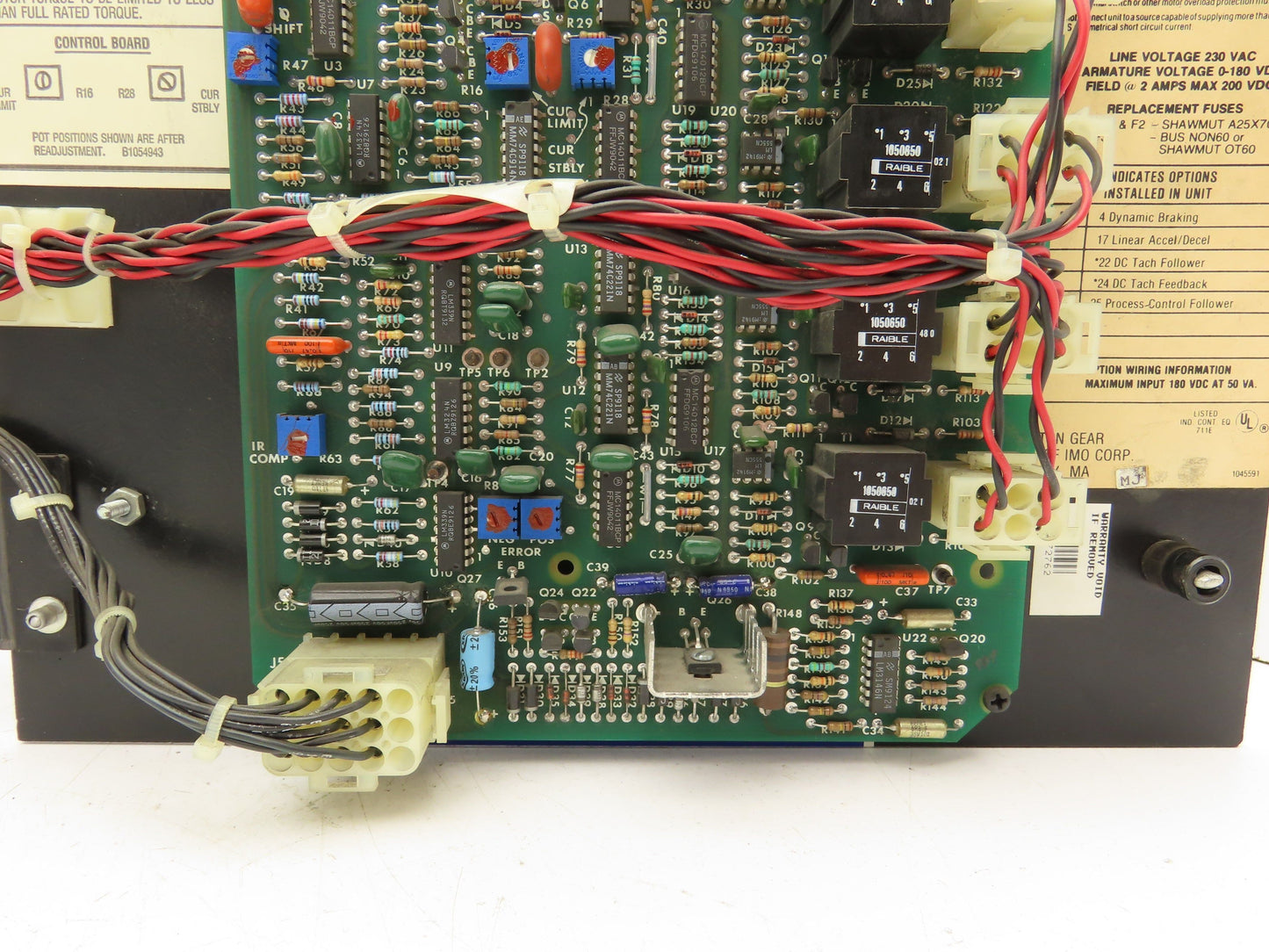 Boston Gear VEHRG300CM Ratiotrol Regenerative DC Motor Control VEL/HRG-CM 5HP