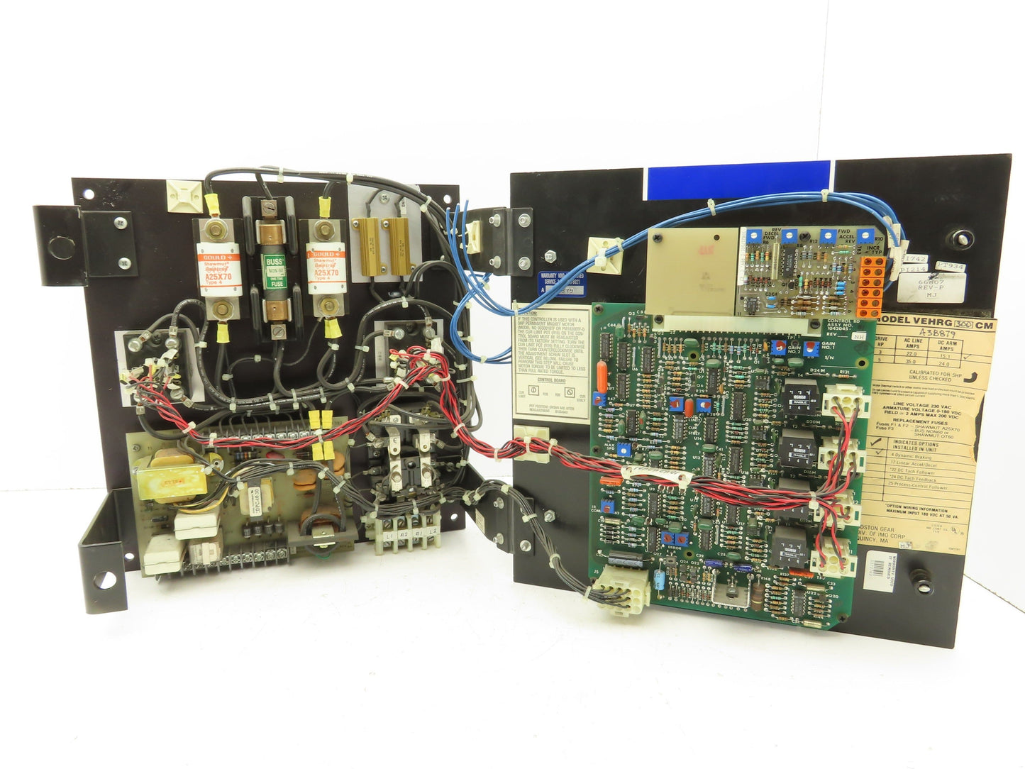 Boston Gear VEHRG300CM Ratiotrol Regenerative DC Motor Control VEL/HRG-CM 5HP
