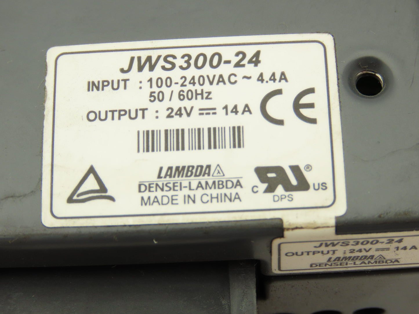 Densei-Lambda JWS300-24 PLC Power Supply 100-240V In 24V 14A Out