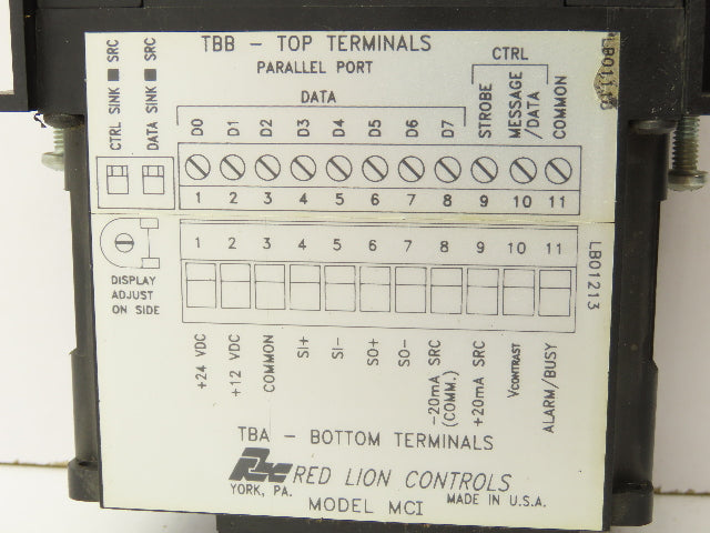 Red Lion Controls MCI4Y11D Message Indicator Display Screen Module