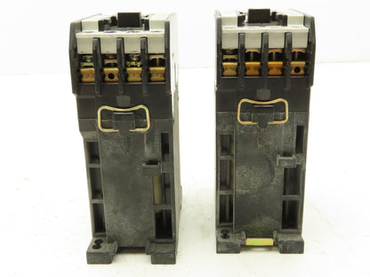 General Electric CR7ZA 10 Contactor Relay 24V Coil 600V 5HP 3PH Lot of 2