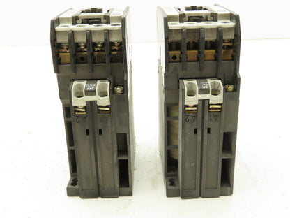General Electric CR7ZA 10 Contactor Relay 24V Coil 600V 5HP 3PH Lot of 2