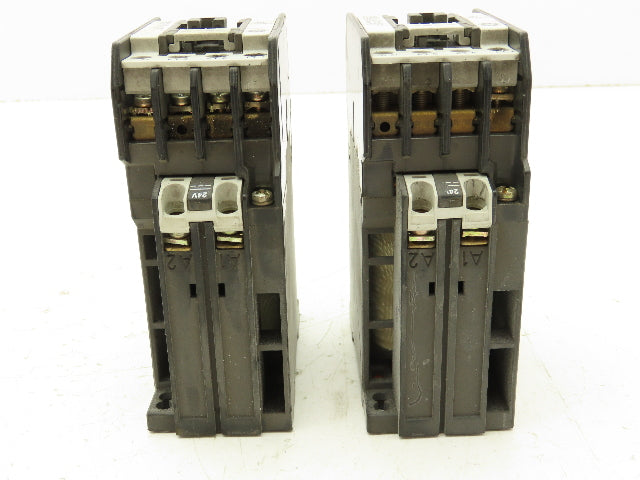 General Electric CR7ZA 10 Contactor Relay 24V Coil 600V 5HP 3PH Lot of 2