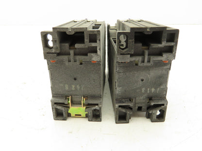 General Electric CR7ZA 10 Contactor Relay 24V Coil 600V 5HP 3PH Lot of 2