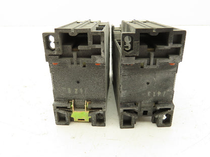 General Electric CR7ZA 10 Contactor Relay 24V Coil 600V 5HP 3PH Lot of 2