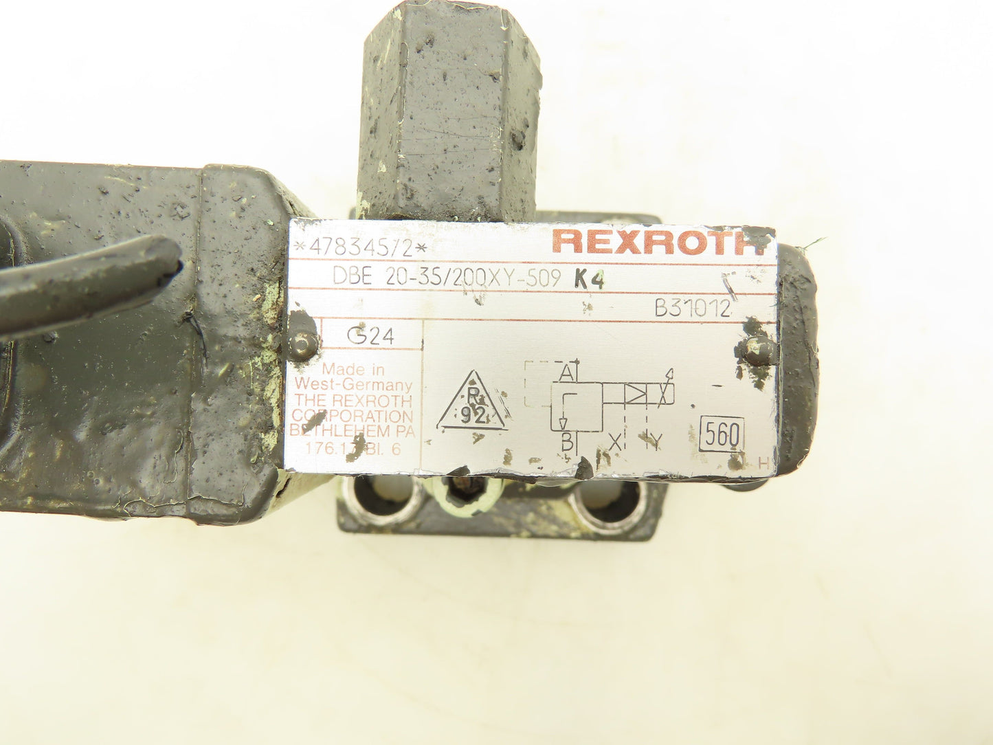 Rexroth DBE 20-35/200XY-509 K4  Hydraulic Proportional Pressure Relief Valve