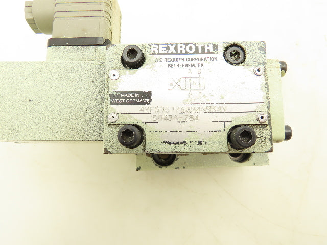 Rexroth LFA16 KWA-60/12/A08 Hydraulic Cartridge Valve Control Cover 4WE6D51 24V